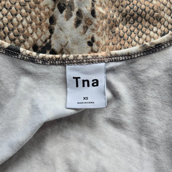 Aritzia TNA Taupe Snake Skin Tank XS - Picture 4 of 6